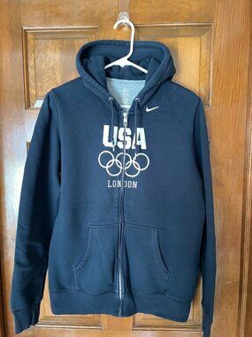 London Olympics 2012 USA Nike Zipper Hoodie Size XL